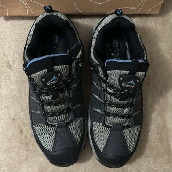 Pacific Mountain Coosa Low WP Gunmetal/Blue PM003280-016 Hiking Shoes - Picture 4 of 9